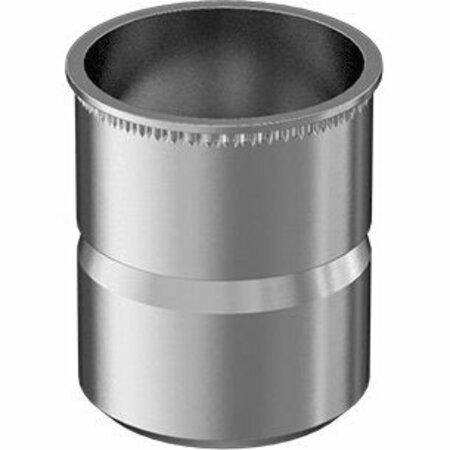 BSC PREFERRED Tin-Plated 18-8 Stainless Steel Low-Profile Rivet Nut M8 x 1.25 Internal Thread 15.2mm Length 98005A450